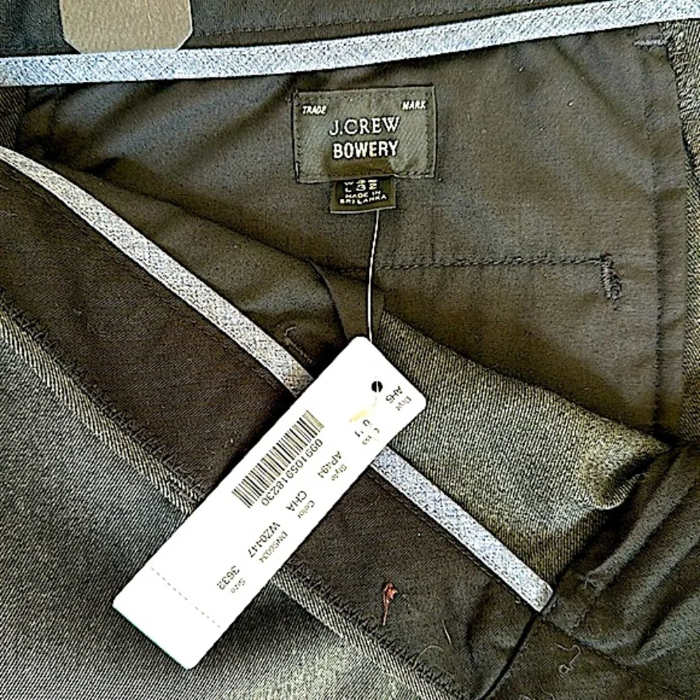 NWT! Men's J Crew Bowery Slim Stretch Dress Pants!